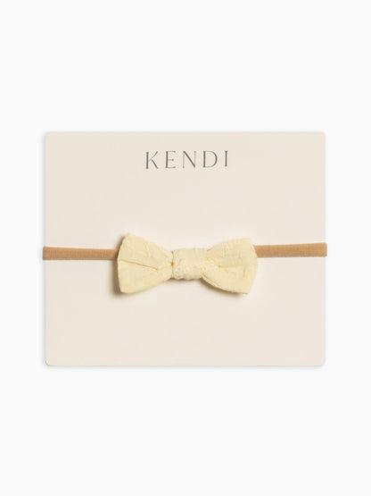 Eyelet Dainty Bow - Ribbed Collection