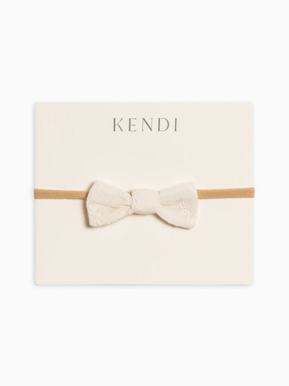 Eyelet Dainty Bow - Ribbed Collection