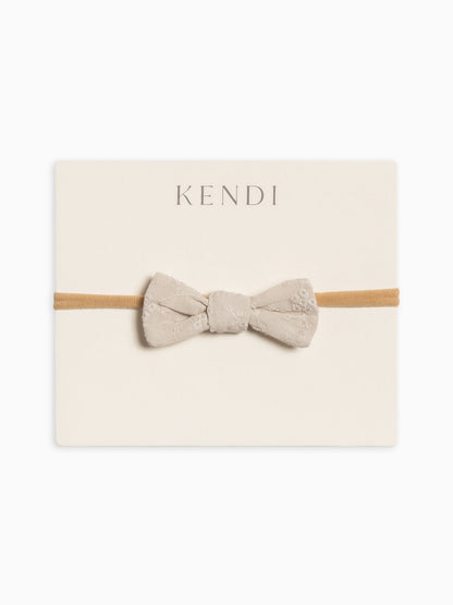 Eyelet Dainty Bow - Ribbed Collection