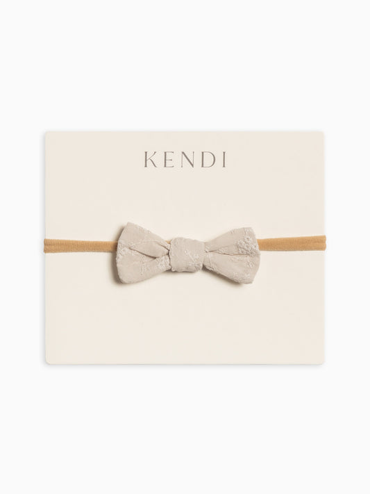 Eyelet Dainty Bow - Ribbed Collection