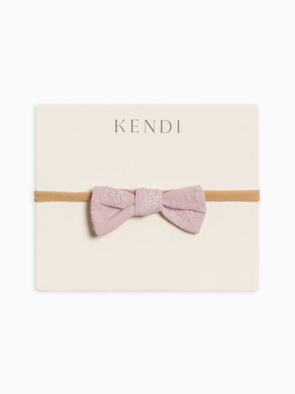 Eyelet Dainty Bow - Ribbed Collection