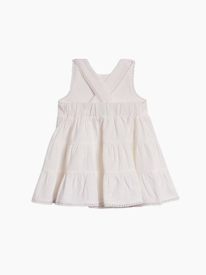 Zoey Seersucker Tiered Dress
