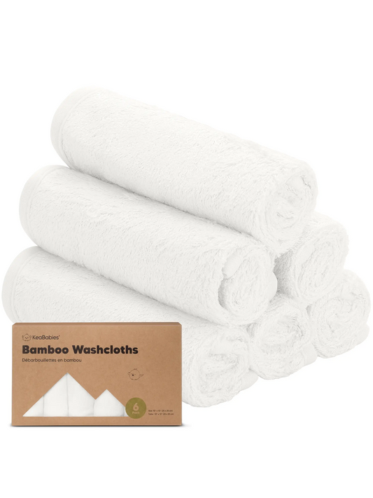 6-Pack Baby Bamboo Wash Cloths