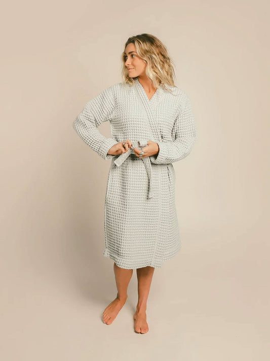 Organic Cotton Waffle Robe